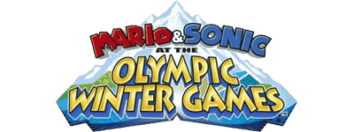 Mario and Sonic at the Olympic Winter Games title screen for Wii